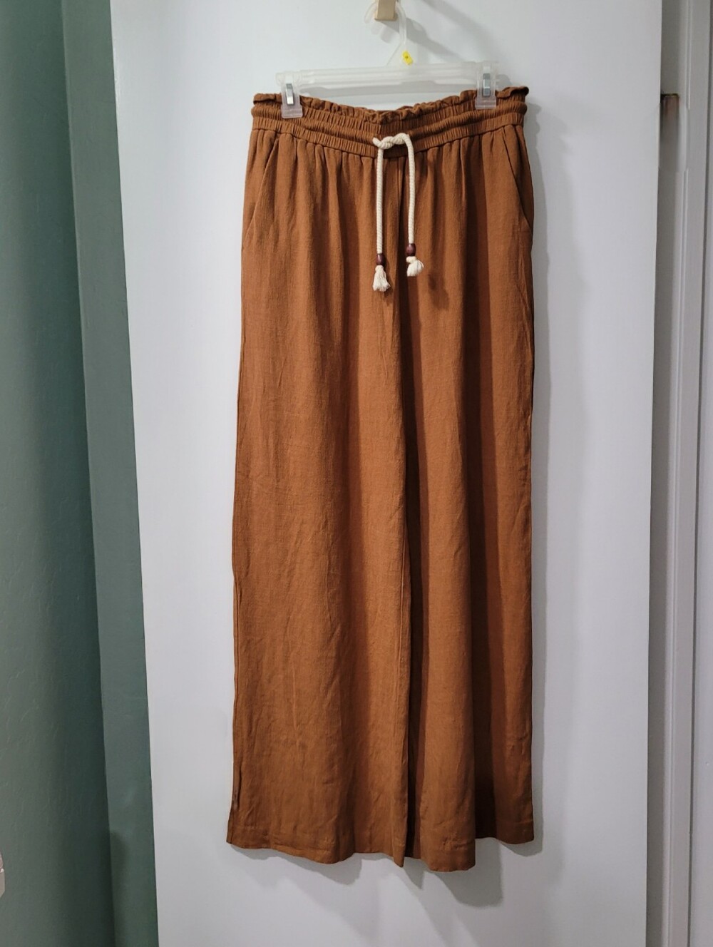 Zara Palazzo Pants Rustic Gold Bronze